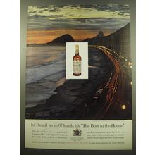 1960 Canadian Club Whisky Ad - In Brazil as in 87 lands