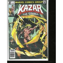 Kazar The Savage, #2, Marvel Comic, 1981, High Grade