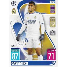 Match Attax UCL/UEL/UECL 2021-22: Real Madrid CF, Midfielder - Casemiro