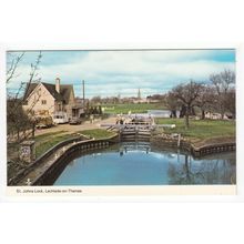 St Johns Lock Lechlade-on-Thames Postcard Gloucestershire Publisher Miss J Cook