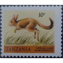 Tanzania QE11 1980 10c Spring Hare SG 307 Unmounted Mint MNH Wildlife Stamp