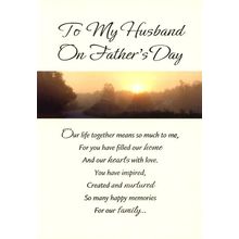 To My Husband On Father's Day - Father's Day Greeting Card - 28660