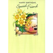 Happy Birthday Special Friend - Birthday Greeting Card - 384