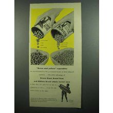 1942 Green Giant Peas & Niblets Corn Ad