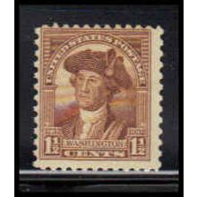 706 1 1/2c George Washington Barely Clears MNH Z0672