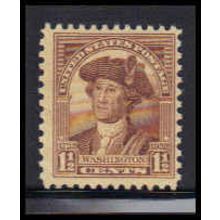 706 1 1/2c George Washington Just Clears MNH Z0677