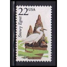 2321 22c Snowy Egret Fine MNH V3973
