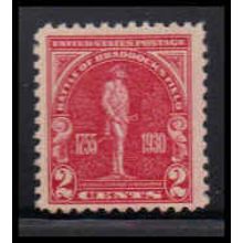 688 2c Battle of Braddock Just Clears MNH O2503
