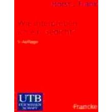 Wie Interpretiere Ich Ein Gedicht