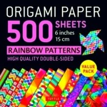 Origami Paper 500 Sheets Rainbow Patterns 6 Inch (15 cm)