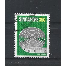 Singapore.SG344 35c Tape Measure.Fine Used.Jun25
