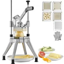 Commercial Chopper Commercial Vegetable Chopper with 4 Blades Fruits Dicer