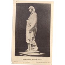 GREEK STATUE OF MOURNING WOMAN British Museum unused postcard =