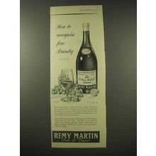 1956 Remy Martin Cognac Ad - How To Recognise
