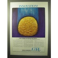 1964 GT&E Laboratories Ad - Cooling Space Metals