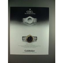 1986 Ebel Discovery Watch Ad - NICE!