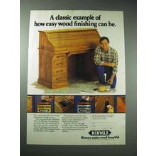 1986 Minwax Wood Finish, Polyurethane Ad - How Easy