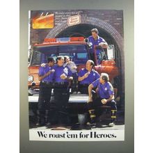 1986 Oscar Mayer Mayer Hot Dog Ad - We Roast 'em For Heroes