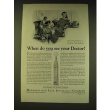 1936 Metropolitan Life Insurance Company Ad - When do you see your doctor