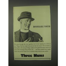 1949 Three Nuns Tobacco Ad - Honourable wound