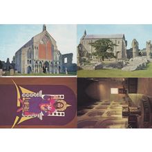 St Mary Church Binham Norfolk Dossal Interior 4x Postcard s