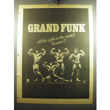 1975 Grand Funk Railroad All The Girls in the World Beware Album Ad