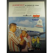 1956 United Air Lines Advertisement - Hawaii on United Air Lines