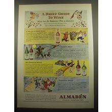 1959 Almaden Wine Ad - A Brief guide to Wine Wine has its seasons