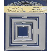 Tattered Lace. Square Accordion Die Set. Die Cutting Cardmaking Scrapbooking