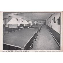 Gordon Billiard Room Behind Daly's Theatre London Old Postcard