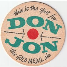 BEER MAT - TENNANTS BREWERY (SHEFFIELD) - DON JON - (Cat No 014) - (1960)