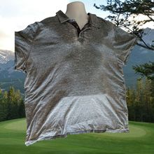 Flag Anthem Polo Golf Shirt Short Sleeve Stonewashed Blue Mens 3XL Cotton Blend