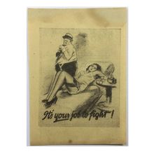 Original WW2 German Leaflet Disseminated By Rocket. - Code A-129. - 1944.