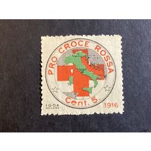 ICOLLECTZONE Italy 1916 Red Cross Stamp VF hinged