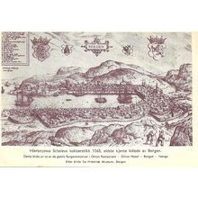 Ar HIERONYMOUS SCHOLEUS "Bergen" Postcard (Orion Hotel, Bergen)