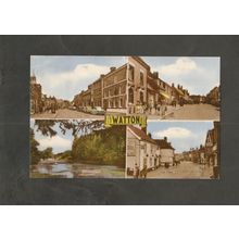 Postcard Norfolk Watton Multiview