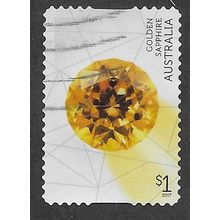 AUS 2017 $1.00 (S/A)'RARE BEAUTIES -GOLDEN SAPPHIRE' FINE USED (EBID63-866)