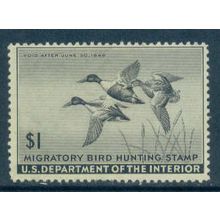 RW12 $1 Shoveller Ducks in Flight Fine MNG NA1696