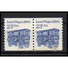 Used 2464 23c Lunch Wagon Very Fine CNP Left 4 PA1165