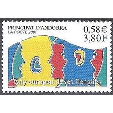 Andorre Français 2001 Michel 570 Neuf ** Cote (2008) 2.60 € Année des langues