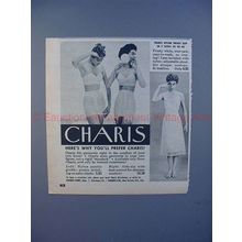 1952 Charis Nylon Pantie Girdle & Tricot Slip Ad!!