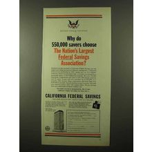 1966 California Federal Savings and Loan Association Ad