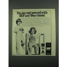 1974 Monsanto SEF Modacrylic Ad - Rest Assured