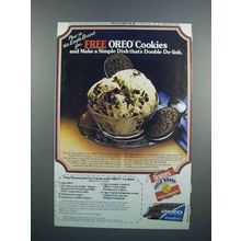 1983 Borden Eagle Condensed Milk & Oreo Cookies Ad