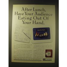 1989 SPC Software Publishing Corporation Harvard Graphics Ad - After Lunch