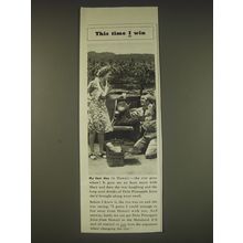 1939 Dole Pineapple Ad - This time I win