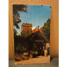 ST. MARY THE VIRGIN, FELPHAM CHURCH, SUSSEX. used postcard by Constance 1976 pm