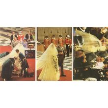 Princess Diana With Earl Spencer Royal Wedding 3x Postcard s