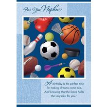 For You Nephew - Birthday Greeting Card - 01522