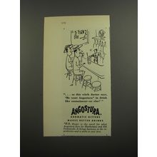 1952 Angostura Aromatic Bitters Ad - cartoon by Virgil Partch